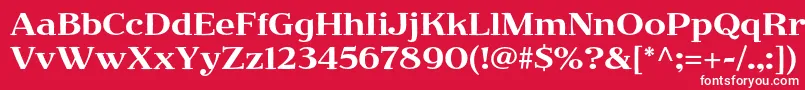 JimbostdRegular Font – White Fonts on Red Background