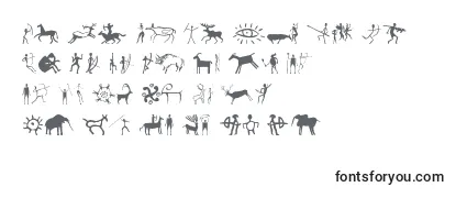 Шрифт PrehistoricPaintings