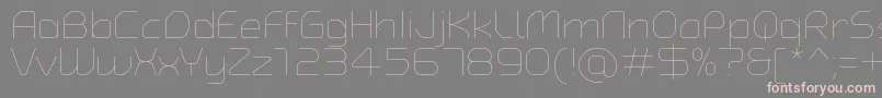 TypoAngularRoundedThinDemo Font – Pink Fonts on Gray Background
