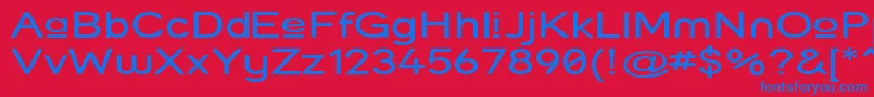 Struprx Font – Blue Fonts on Red Background