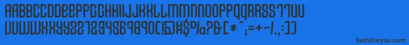 Шрифт Talisman – чёрные шрифты на синем фоне