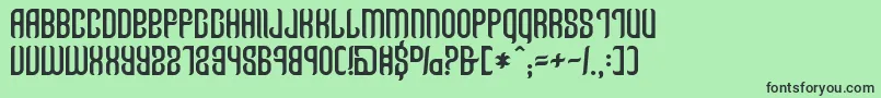 Talisman-fontti – mustat fontit vihreällä taustalla