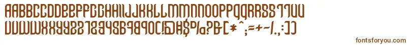 Talisman Font – Brown Fonts on White Background