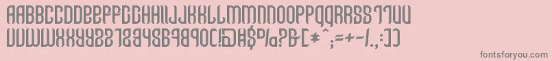 Talisman Font – Gray Fonts on Pink Background