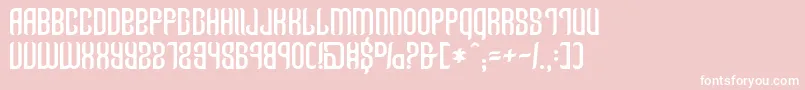 フォントTalisman – ピンクの背景に白い文字