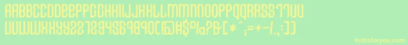 Talisman-fontti – keltaiset fontit vihreällä taustalla