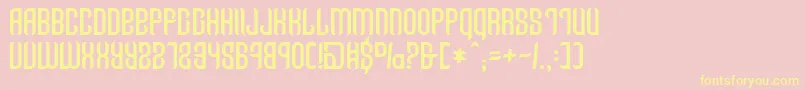 Talisman Font – Yellow Fonts on Pink Background