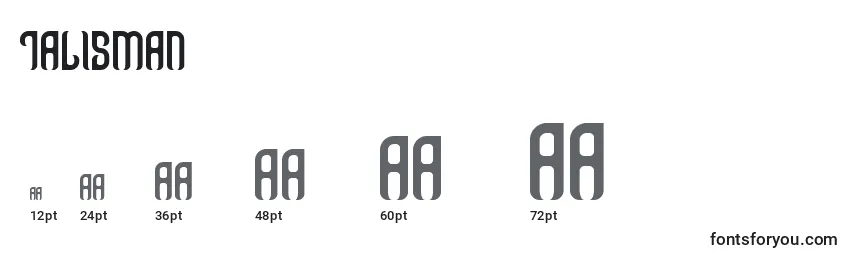 Talisman Font Sizes