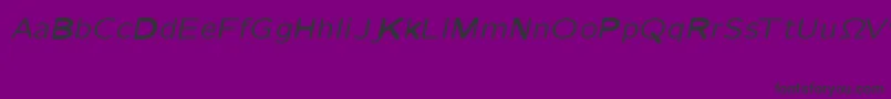 CmSansserifquotationItalic Font – Black Fonts on Purple Background