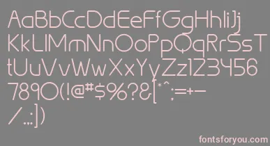 BrionLight font – Pink Fonts On Gray Background
