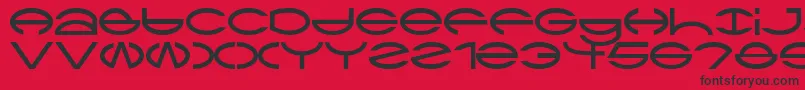 Ctype Font – Black Fonts on Red Background