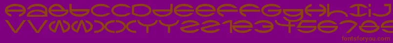 Ctype Font – Brown Fonts on Purple Background