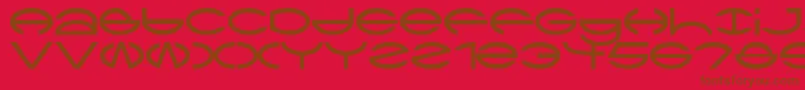 Ctype Font – Brown Fonts on Red Background
