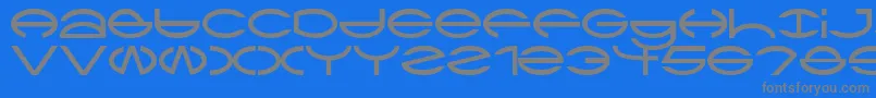 Ctype Font – Gray Fonts on Blue Background