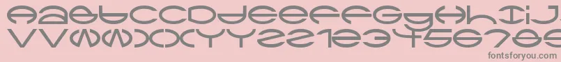Ctype Font – Gray Fonts on Pink Background