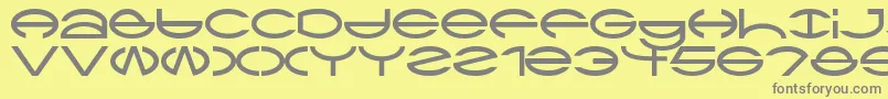 Ctype Font – Gray Fonts on Yellow Background