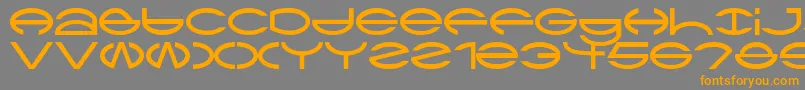 Ctype Font – Orange Fonts on Gray Background