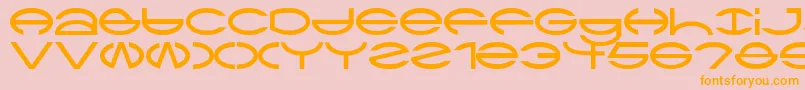 Ctype Font – Orange Fonts on Pink Background