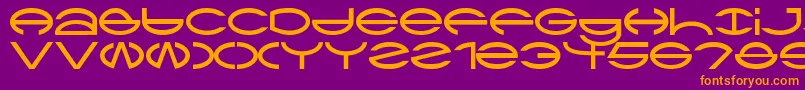 fuente Ctype – Fuentes Naranjas Sobre Fondo Morado