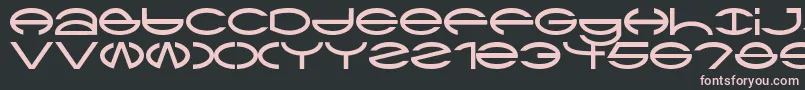 Ctype Font – Pink Fonts on Black Background