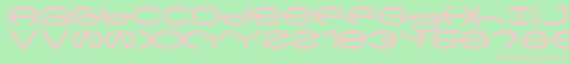Ctype Font – Pink Fonts on Green Background
