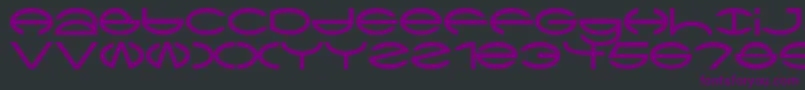 Ctype Font – Purple Fonts on Black Background
