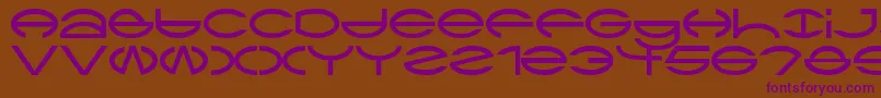 Ctype Font – Purple Fonts on Brown Background