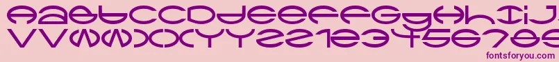 Ctype Font – Purple Fonts on Pink Background