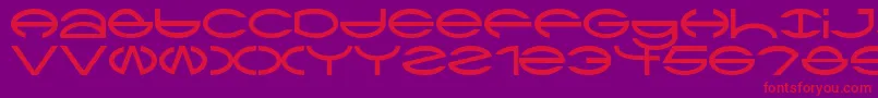 Ctype Font – Red Fonts on Purple Background