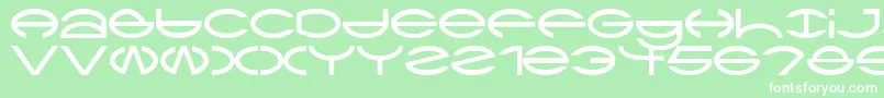 フォントCtype – 緑の背景に白い文字