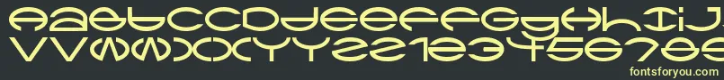 Ctype Font – Yellow Fonts on Black Background