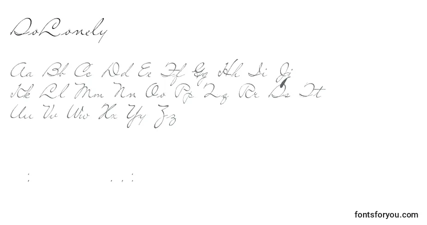 Czcionka SoLonely (99886) – alfabet, cyfry, specjalne znaki