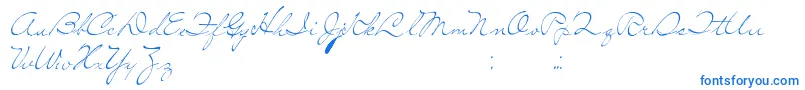 Шрифт SoLonely – синие шрифты