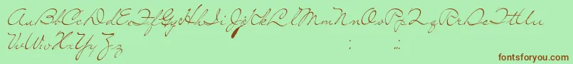 SoLonely Font – Brown Fonts on Green Background