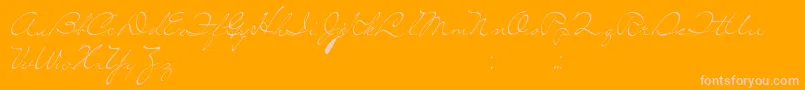 SoLonely Font – Pink Fonts on Orange Background