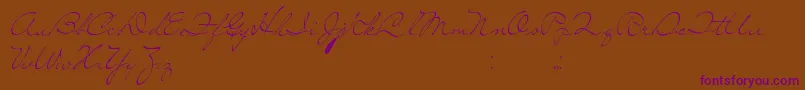 SoLonely Font – Purple Fonts on Brown Background