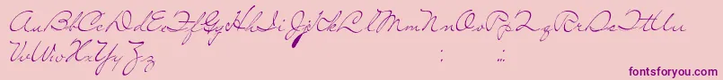 SoLonely Font – Purple Fonts on Pink Background