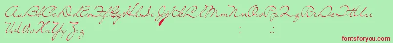 SoLonely Font – Red Fonts on Green Background