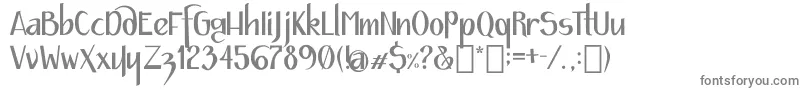 フォントJournal – 白い背景に灰色の文字