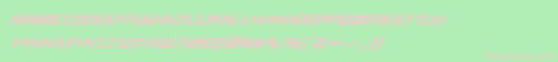 Vikingsquadsuperital Font – Pink Fonts on Green Background