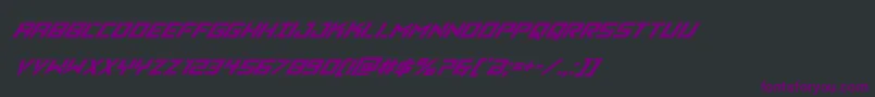 Vikingsquadsuperital Font – Purple Fonts on Black Background