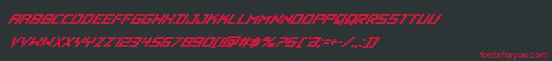 Vikingsquadsuperital Font – Red Fonts on Black Background