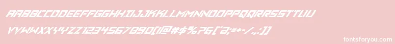 Vikingsquadsuperital Font – White Fonts on Pink Background