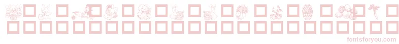 Dested Font – Pink Fonts on White Background