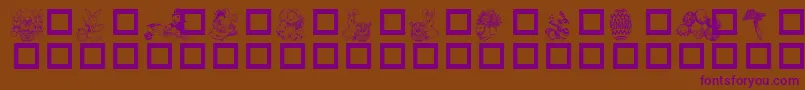 Шрифт Dested – фиолетовые шрифты на коричневом фоне