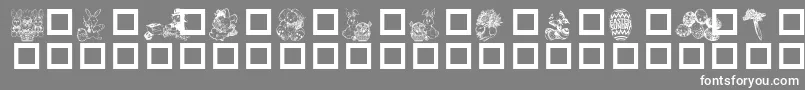 Dested Font – White Fonts on Gray Background