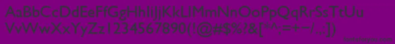 Gls Font – Black Fonts on Purple Background