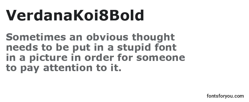 VerdanaKoi8Bold-fontti