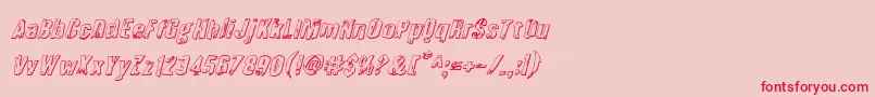 Quarrystone3Dital Font – Red Fonts on Pink Background