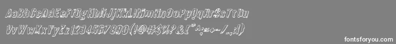 Quarrystone3Dital Font – White Fonts on Gray Background
